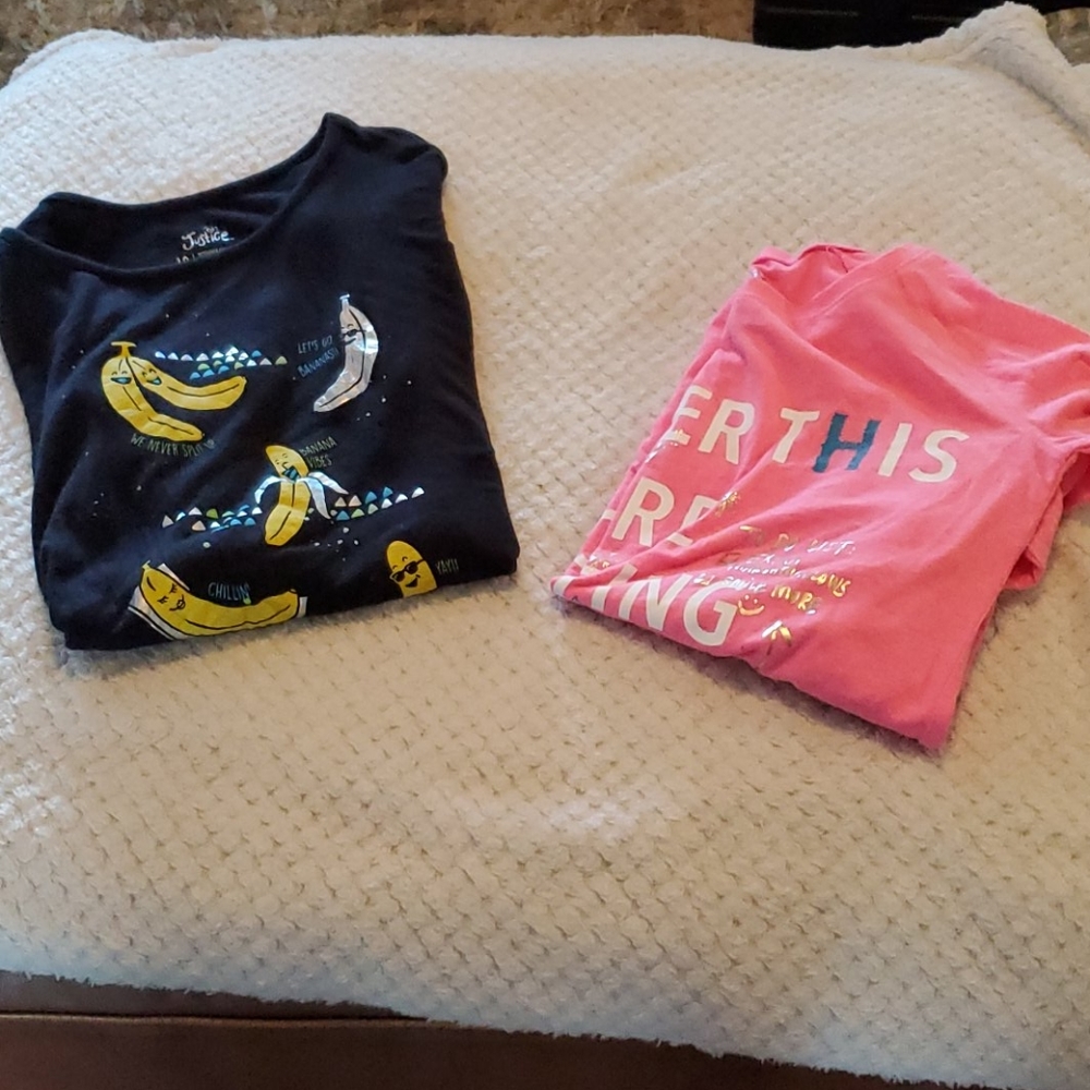 Lot of 2 Justice Tops